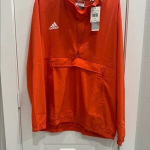Adidas Orange Windbreaker Jacket